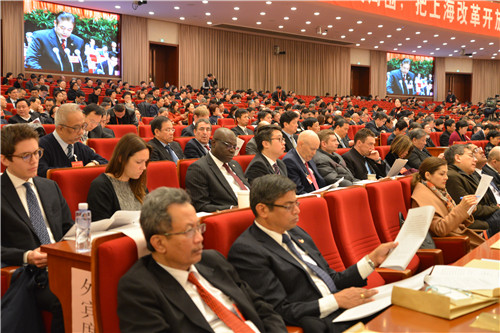 會議上的外賓