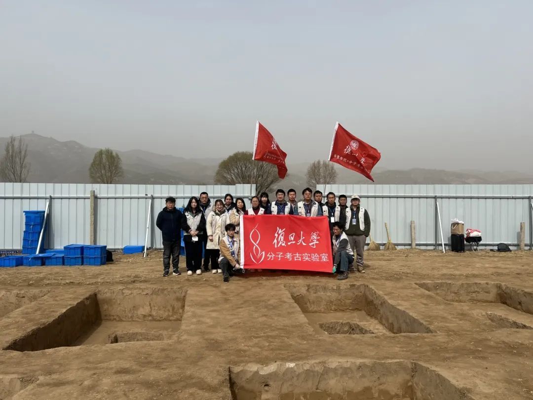 復旦大學考古隊在山西省呂梁市方山南村烈士墓地考古現(xiàn)場