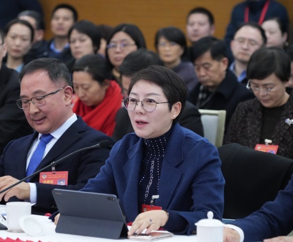 上海市婦聯(lián)副主席李銘委員在專題會(huì)議上發(fā)言。新民網(wǎng)供圖