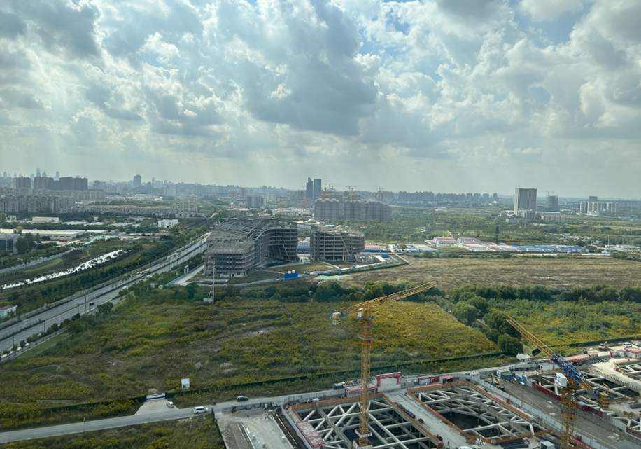 建設(shè)中的南大中央公園。季覺蘇攝