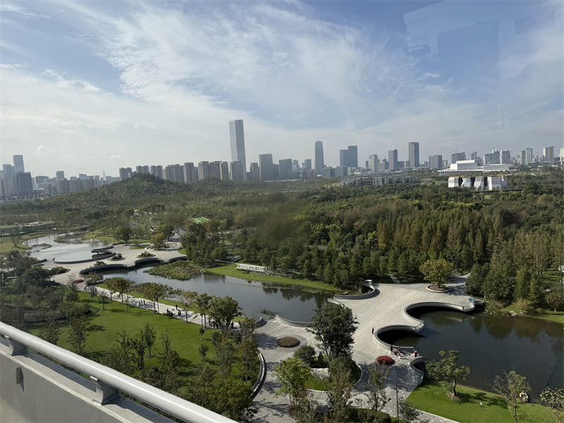 俯瞰雙子山風(fēng)景。 人民網(wǎng)記者 王文娟攝